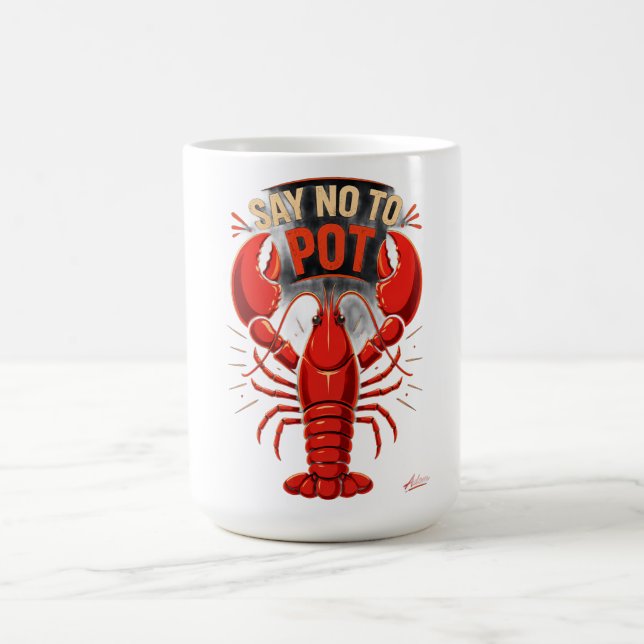 Mug Dire Non Au Homard En Pot Manches Longues (Centre)