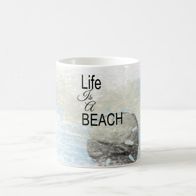 Mug Dire Que La Vie Est Un Dollar De Sable De Plage (Centre)