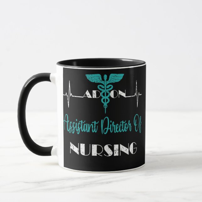 Mug Directeur adjoint des soins infirmiers Heartbeat A (Gauche)