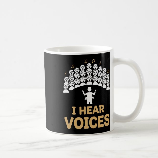 Mug Directeur de chœur d'enseignant I Entends des voix (Droite)