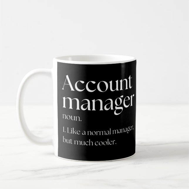 Mug Directeur de compte comme un gestionnaire normal m (Gauche)