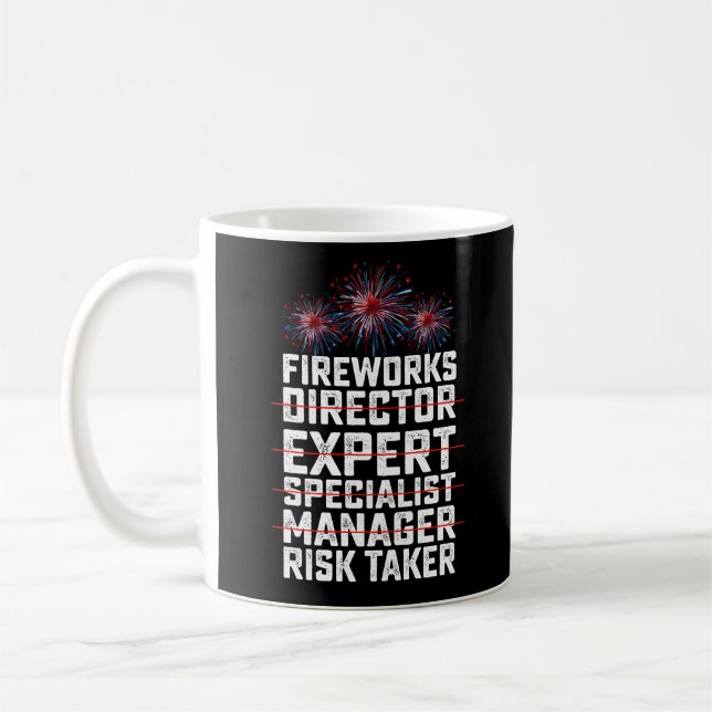 Mug Directeur de Feu d'Artifice Citations Preneur de R (Gauche)