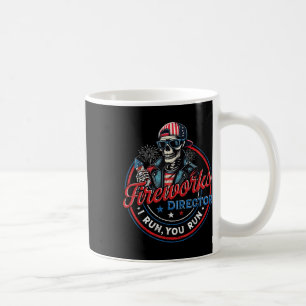 Mug Directeur de feux d'artifice squelette drôle je co