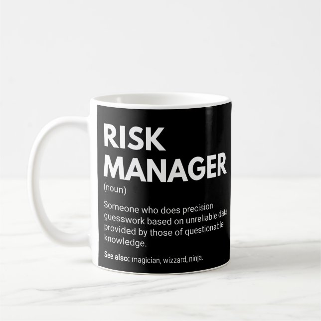 Mug Directeur de gestion des risques Définition de tra (Gauche)
