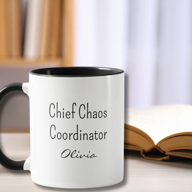 Mug Directeur de la coordination du chaos drôle person (Créateur téléchargé)