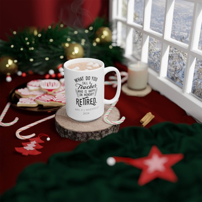 Mug Directeur de l'école d'enseignants à la retraite (Créateur téléchargé)