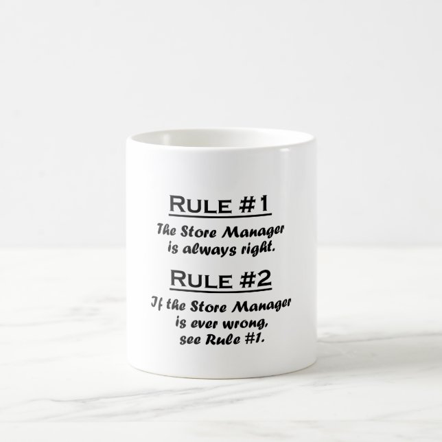 Mug Directeur de magasin de règle (Centre)
