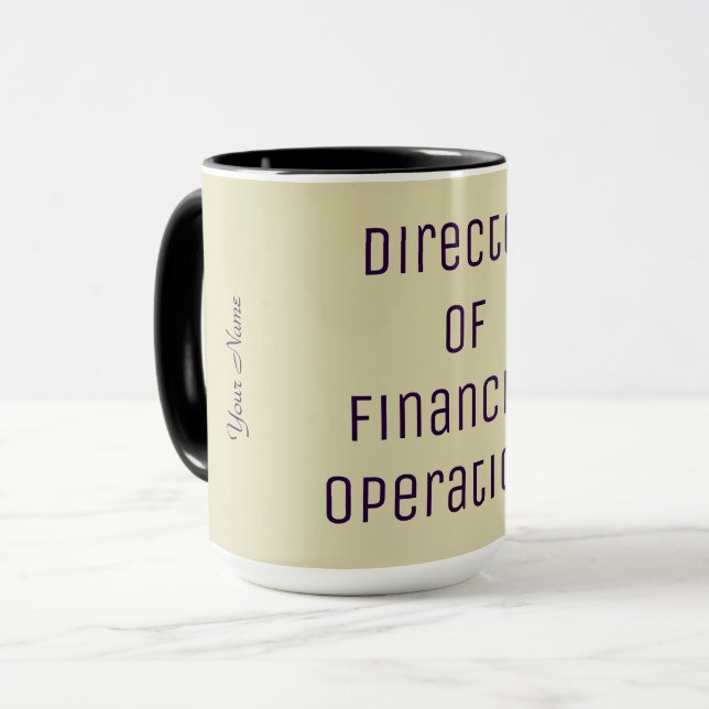 Mug "Directeur des opérations financières" (Devant gauche)