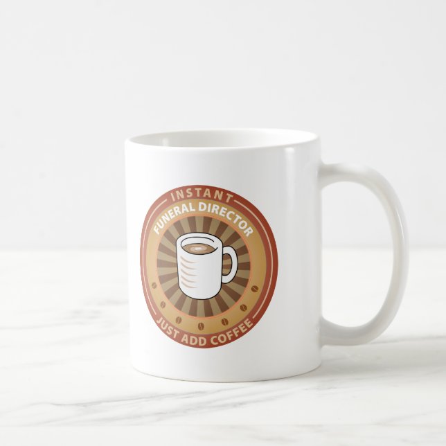 Mug Directeur des pompes funèbres instantané (Droite)