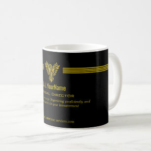 Mug Directeur funéraire Bandes dorées et élévation du 