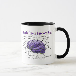 Mug Directeur funéraire / Morticienne Funny Brain Desi