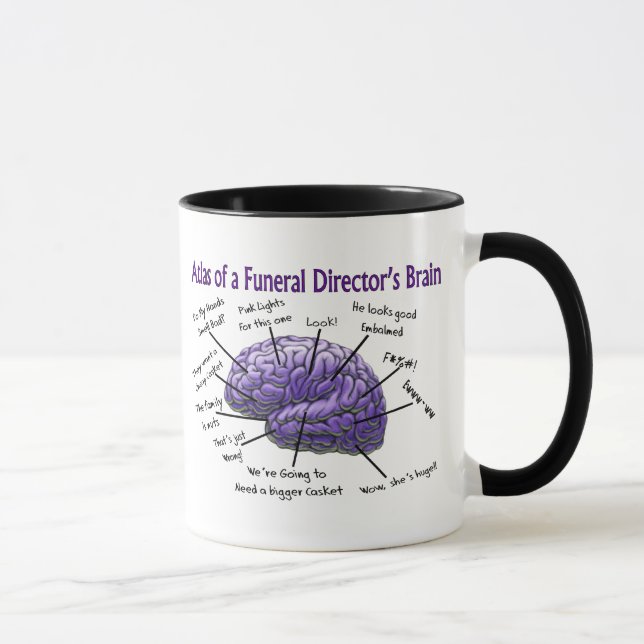 Mug Directeur funéraire / Morticienne Funny Brain Desi (Droite)