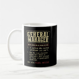 Mug Directeur général Définition de dictionnaire drôle