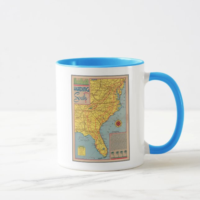 Mug Direction Sud - Côte Est États-Unis (Droite)