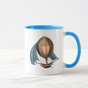 Mug Dirigeable avec les voiles bleues