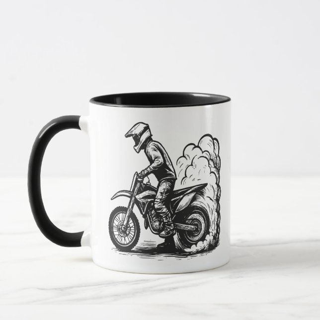 Mug Dirt Bike Burnout (Gauche)