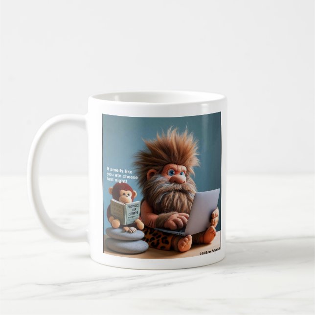 Mug Dirty Richard le caveman et Paul (Gauche)