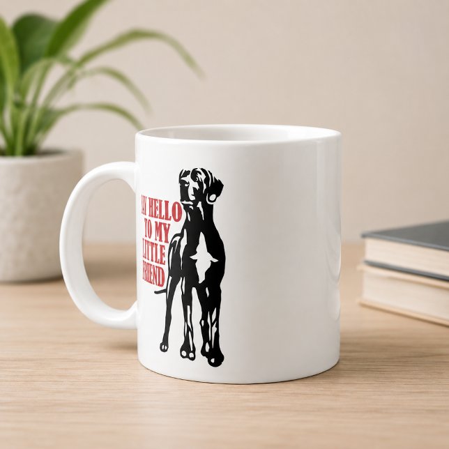 Mug Dis Bonjour à mon petit ami Great Dane Coffee Mu (Créateur téléchargé)