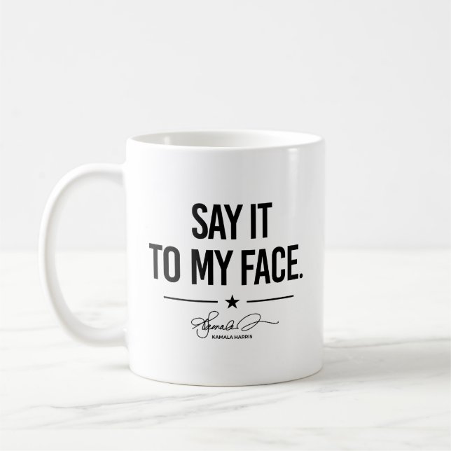 Mug Dis-le-moi en face - Kamala Harris (Gauche)