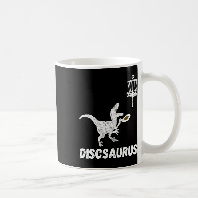 Mug Disc Golf Dinosaur Frolfing T-rex Dino Funny Disc  (Droite)