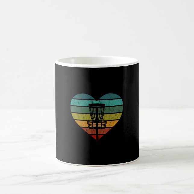 Mug DiscGolf - Panier cible rétro Vintage (Centre)