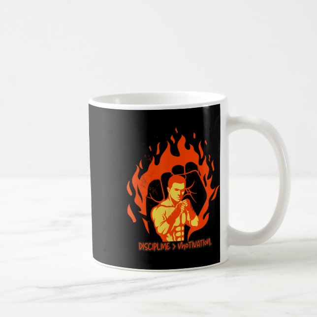Mug Discipline au-dessus de la force de la boîte (Droite)