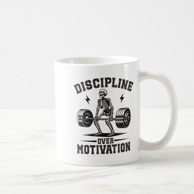 Mug Discipline Over Motivation Gym Motivational Traini (Droite)