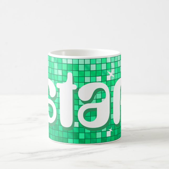 Mug Disco Tiles Jade 'star mug' (Centre)