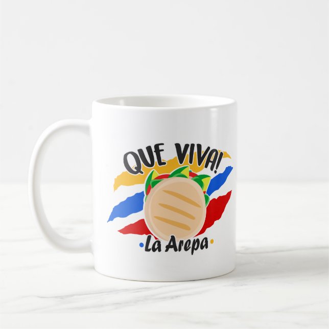 MUG DISEÑO DE TAZA VIVA LA AREPA VENEZOLANA (Gauche)