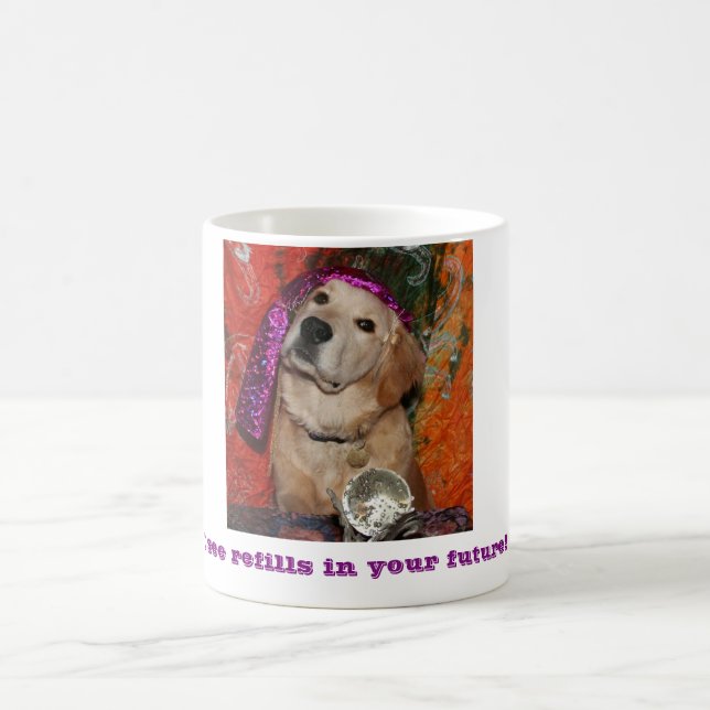 Mug Diseur de bonne aventure de golden retriever (Centre)