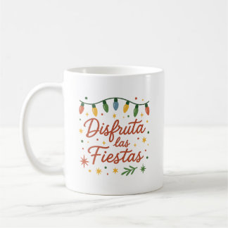 Mug Disfruta las Fiestas 🎄 | Colorful Christmas Light
