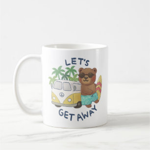 Mug Disons : Teddy Bear & Van Vintage Dessin
