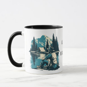 Mug Dispersés et déconnectés Camping vintage en mont
