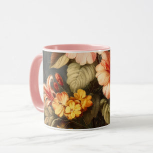 Mug Disposition florale vintage vibrante