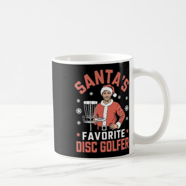 Mug Disque de golf drôle de Noël Hommes Xmas Disque de (Droite)
