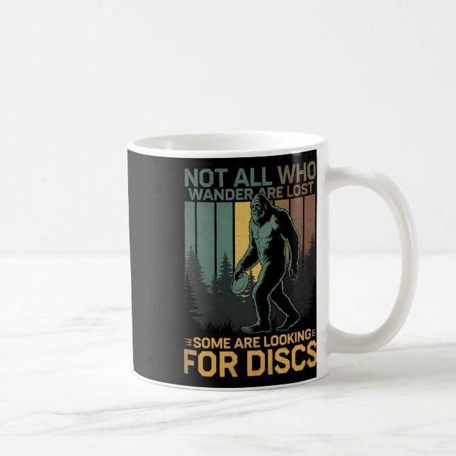 Mug Disque de golf Sasquatch Bigfoot Disc Golfeur Drôl (Droite)
