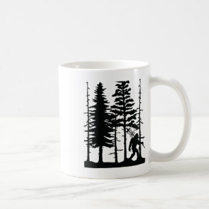 Mug Disque Golf Bigfoot Cachant la faune Arbres Nature