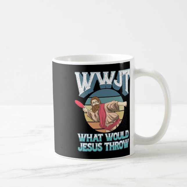 Mug Disque Golf Wwjt Qu'est-ce que Jésus lancerait Fri (Droite)