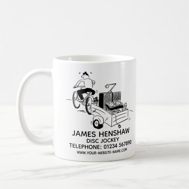 Mug Disque Jockey Services de divertissement Promotion (Gauche)