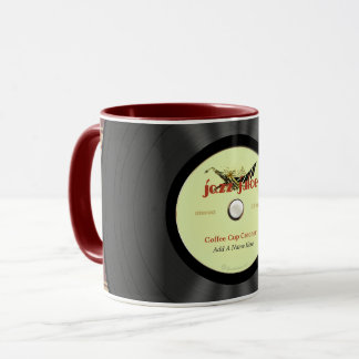 Mug Disque vinyle personnalisé de jazz