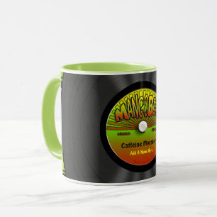 Mug Disque vinyle personnalisé de reggae