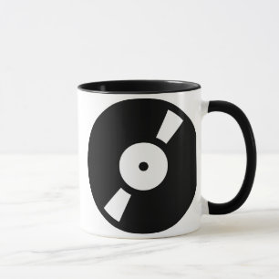 Mug disque vinyle rétro, disque vinyle rétro
