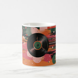 Mug Disque vinyle, souvent utilisé pour représenter la