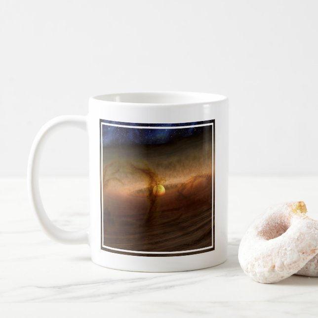 Mug Disques De Matériel De Forme Planète Circulant Les (Avec donut)