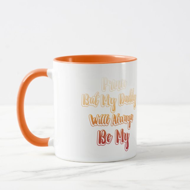 Mug Distance Longue Distance Père Fille Papa Café (Gauche)