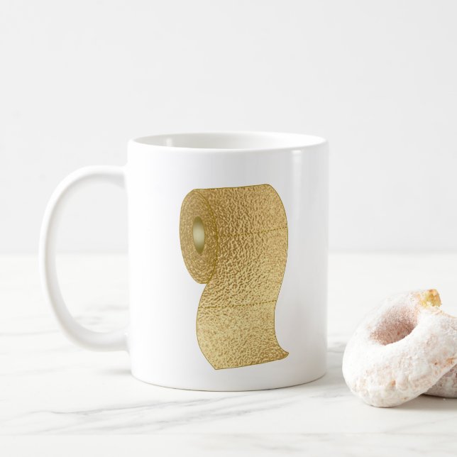 Mug Distances sociales Funny Toilet Papier (Avec donut)