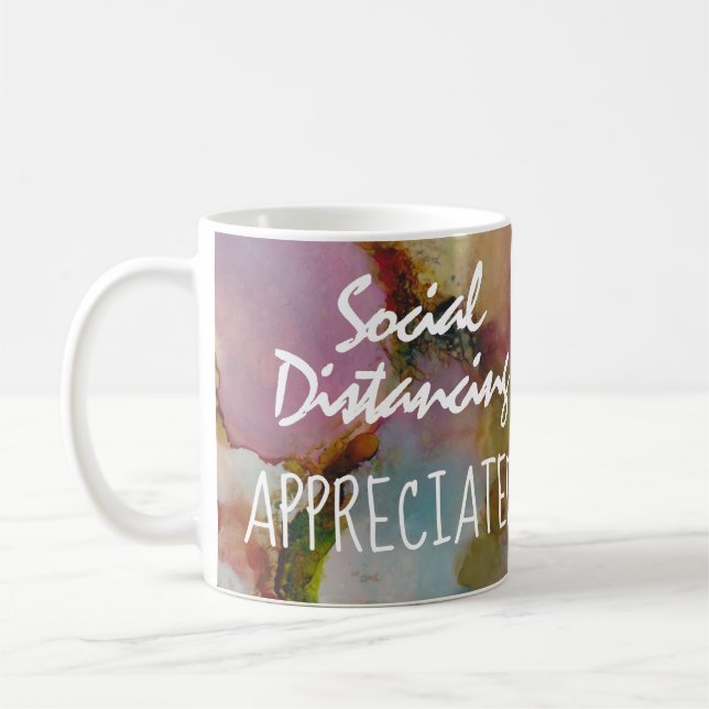 Mug Distances sociales Hugs virtuels (Gauche)