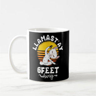 Mug Distances sociales Yoga Llama Alpaca Femmes Hommes