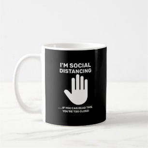 Mug Distanciation Sociale Introverti Antisocial Restez