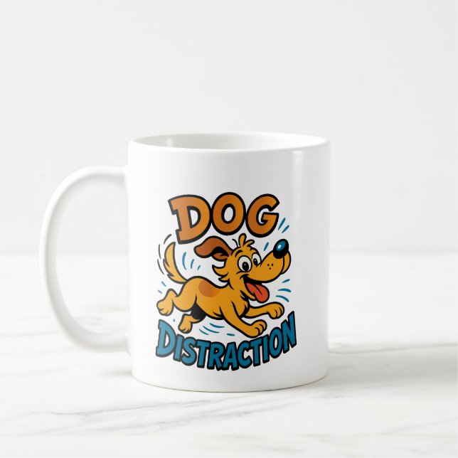 Mug Distraction de chien (Gauche)